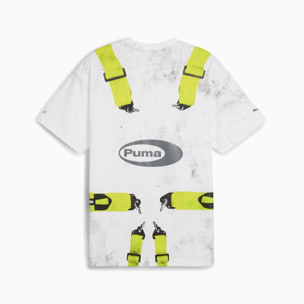 A$AP ROCKY x PUMA Seatbelt Tee, PUMA White-Lime Pow, large-ZAF
