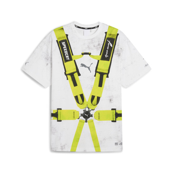 Remera A$AP ROCKY x PUMA Seatbelt, PUMA White-Lime Pow, swatch-ARG