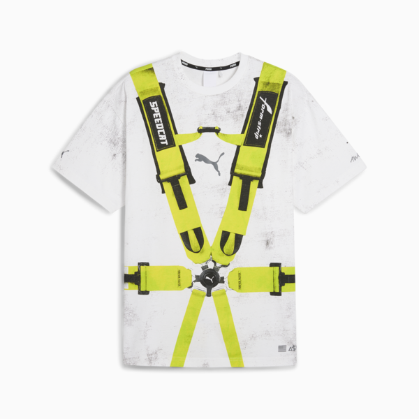 A$AP ROCKY x PUMA Seatbelt Tee, PUMA White-Lime Pow, large-ZAF