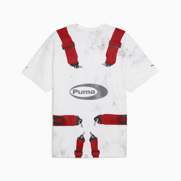 A$AP ROCKY x PUMA Seatbelt Tee, PUMA White-Rosso Corsa, large-ZAF