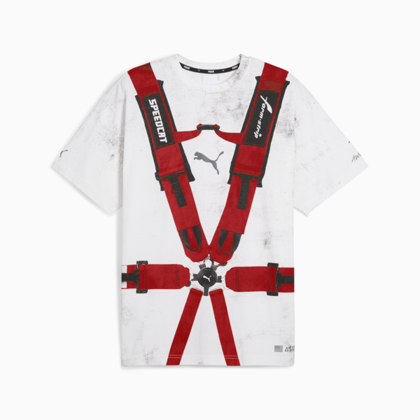 A$AP ROCKY x PUMA Seatbelt Tee, PUMA White-Rosso Corsa, large-ZAF