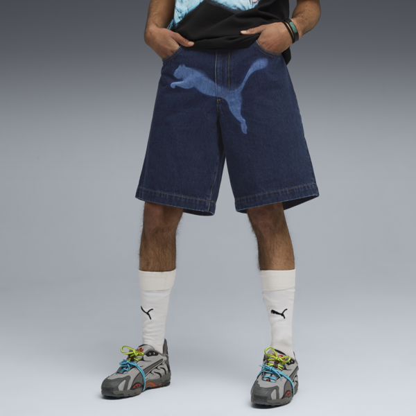 A$AP ROCKY x PUMA Denim Shorts Men, Dark Denim, large-ZAF