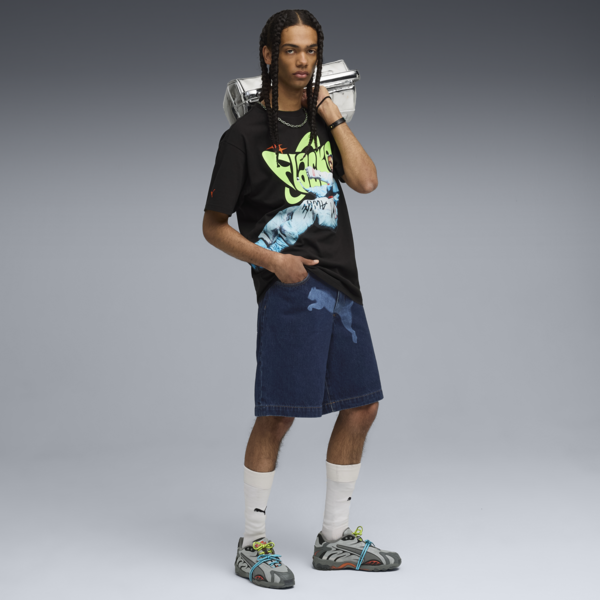 A$AP ROCKY x PUMA Denim Shorts Men, Dark Denim, large-ZAF