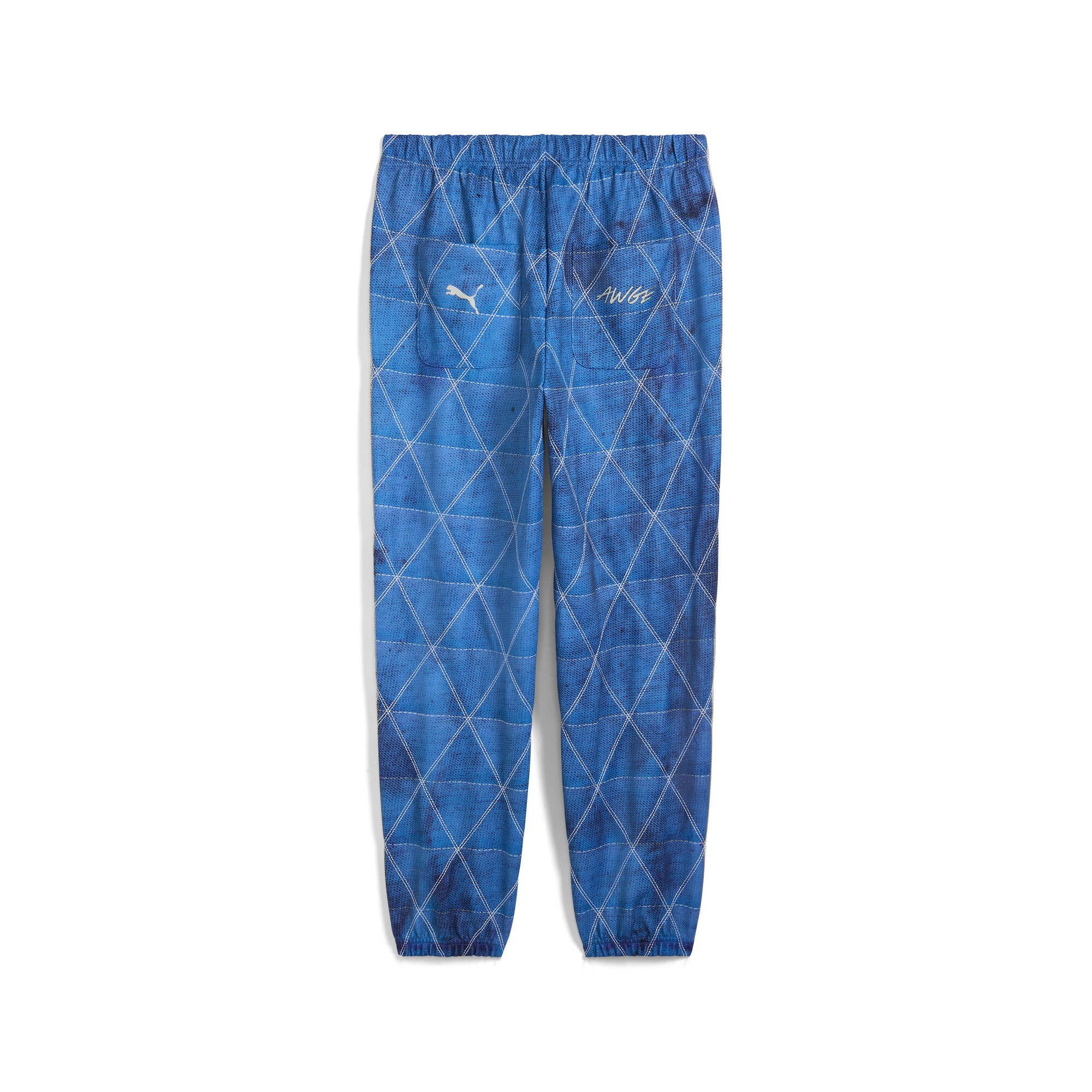 Men's A$AP ROCKY X PUMA Quilted Sweatpants In Blue, Size Large, Polyester