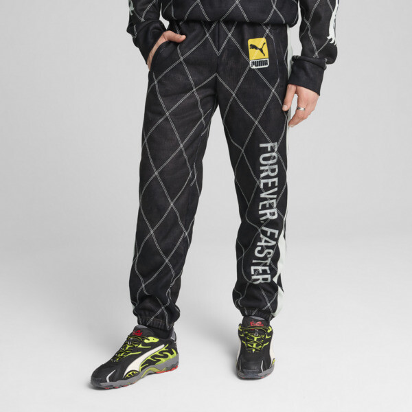 Puma X A$ap Rocky Quilted Track Pants In Black