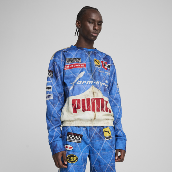 A$AP ROCKY x PUMA Quilted Sweatshirt Unisex, Clyde Royal, large-ZAF