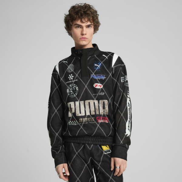 A$AP ROCKY x PUMA Distressed Sweatshirt Unisex, PUMA Black, large-ZAF