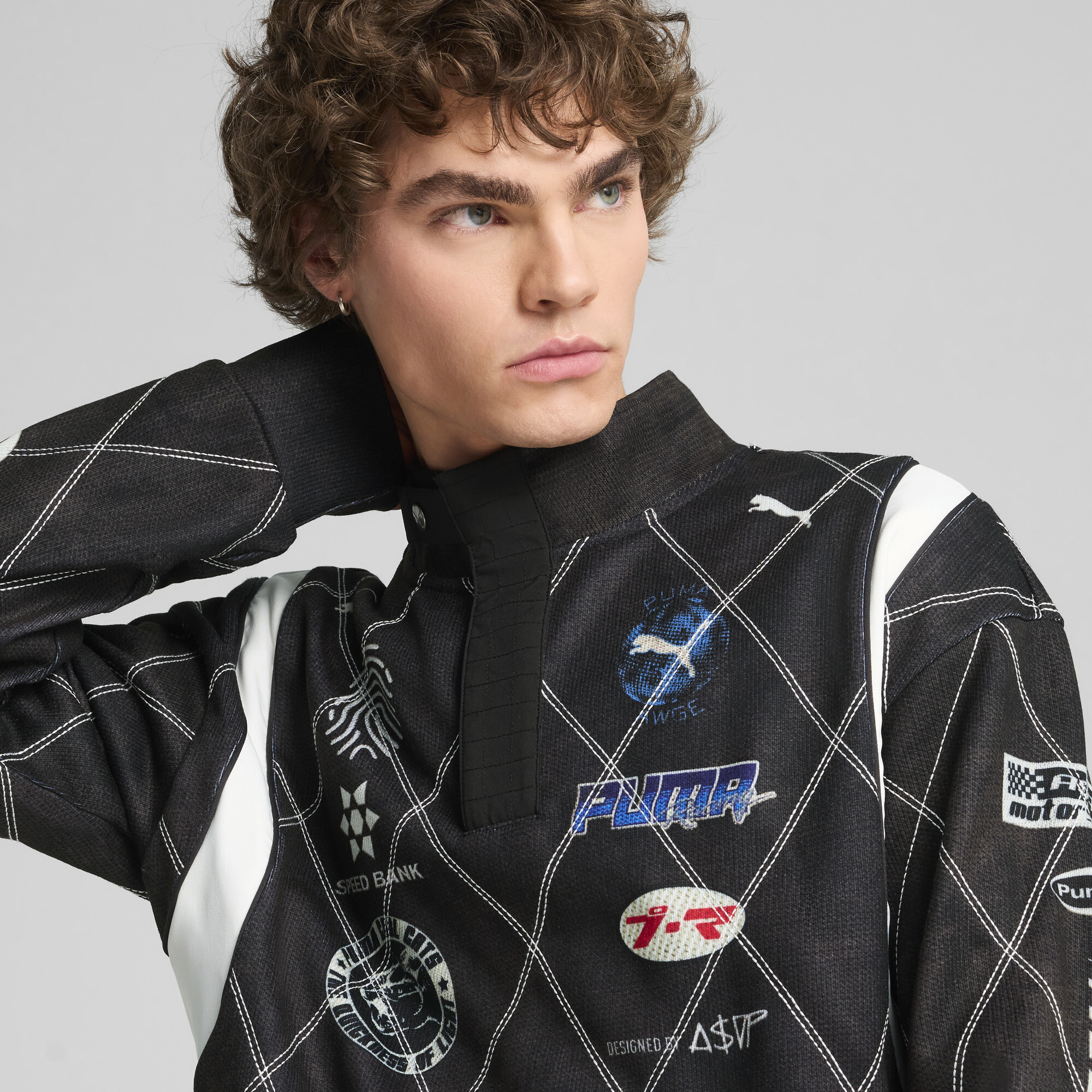 A$AP ROCKY x PUMA verweerd sweatshirt, Zwart, Maat S thumbnail 7