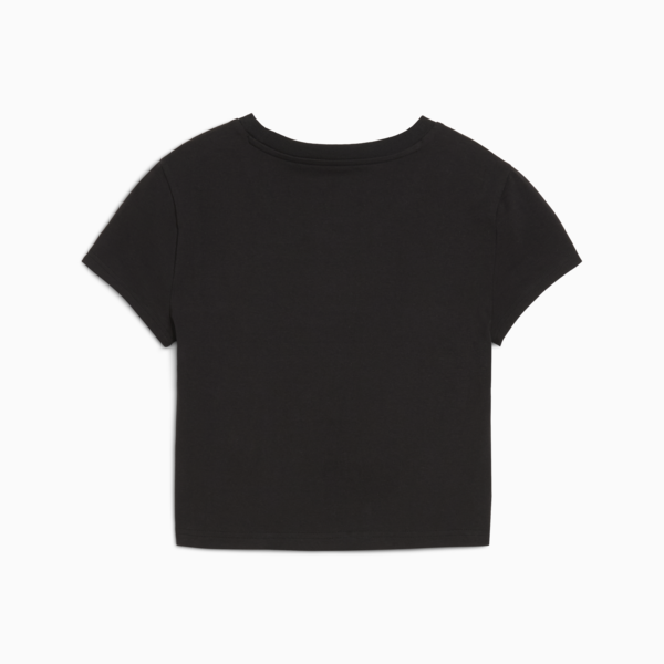 WARDROBE Essentials Cut-Out Baby Tee Women, PUMA Black, large-MEX