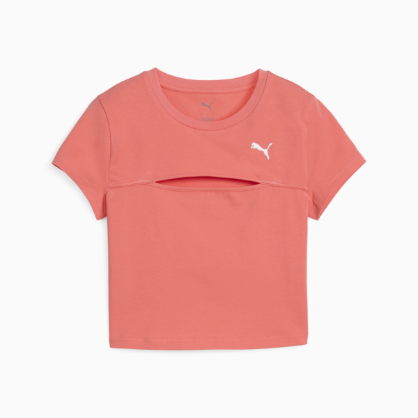 WARDROBE Essentials Cut-Out Baby Tee Women, Peach Frost, large-MEX
