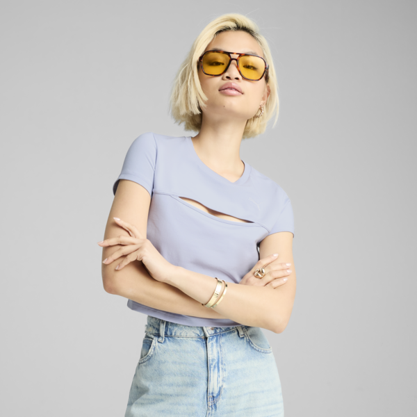 WARDROBE Essentials Cut-Out Baby Tee Women, Cool Weather, large-MEX