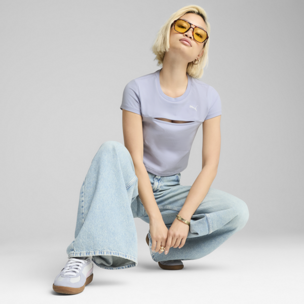 WARDROBE Essentials Cut-Out Baby Tee Women, Cool Weather, large-MEX