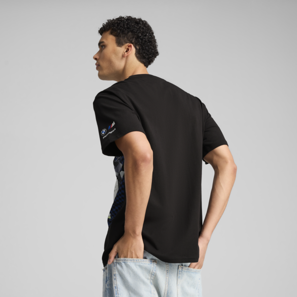 BMW M Motorsport Big Graphic Tee Men, PUMA Black, large-ZAF