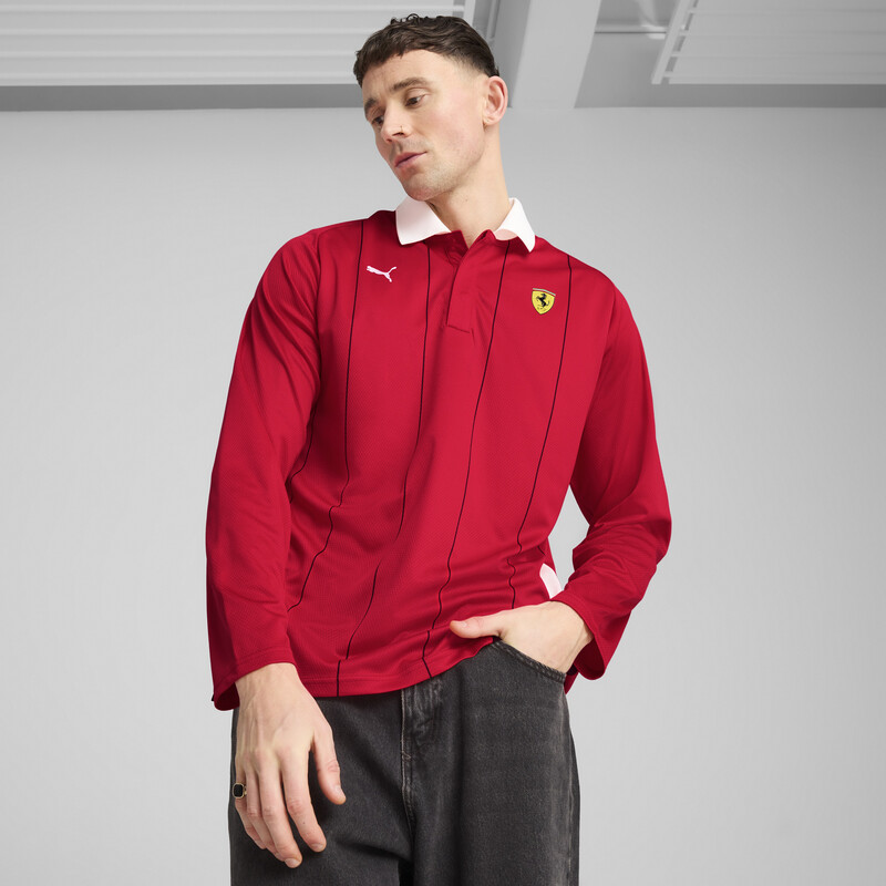 

Men's PUMA Scuderia Ferrari Race Long Sleeve Relaxed Fit Motorsport Polo