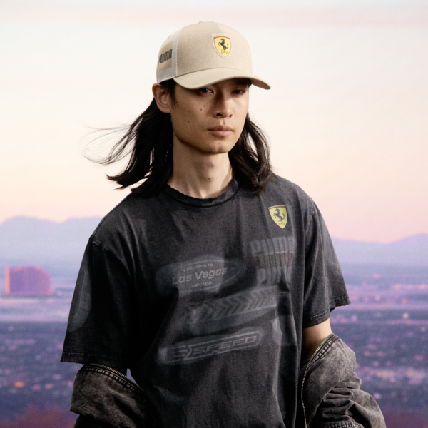 Scuderia Ferrari Desert Sun Tee Men, PUMA Black, large-ZAF