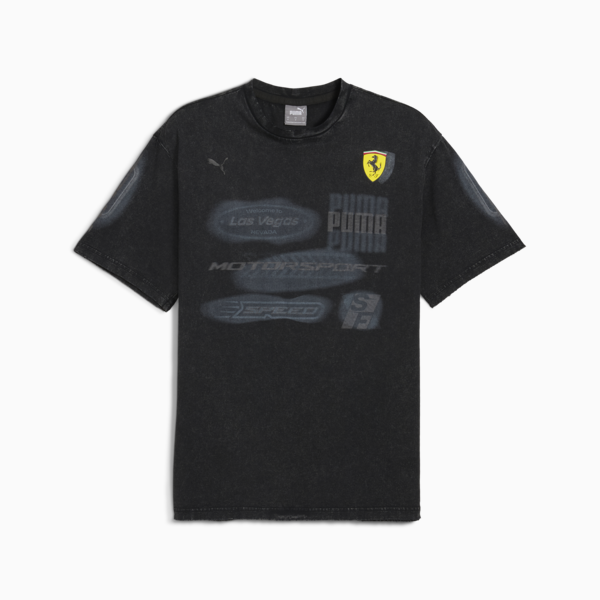 Scuderia Ferrari Desert Sun Tee Men, PUMA Black, large-ZAF
