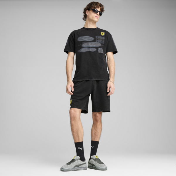 Scuderia Ferrari Desert Sun Tee Men, PUMA Black, large-ZAF