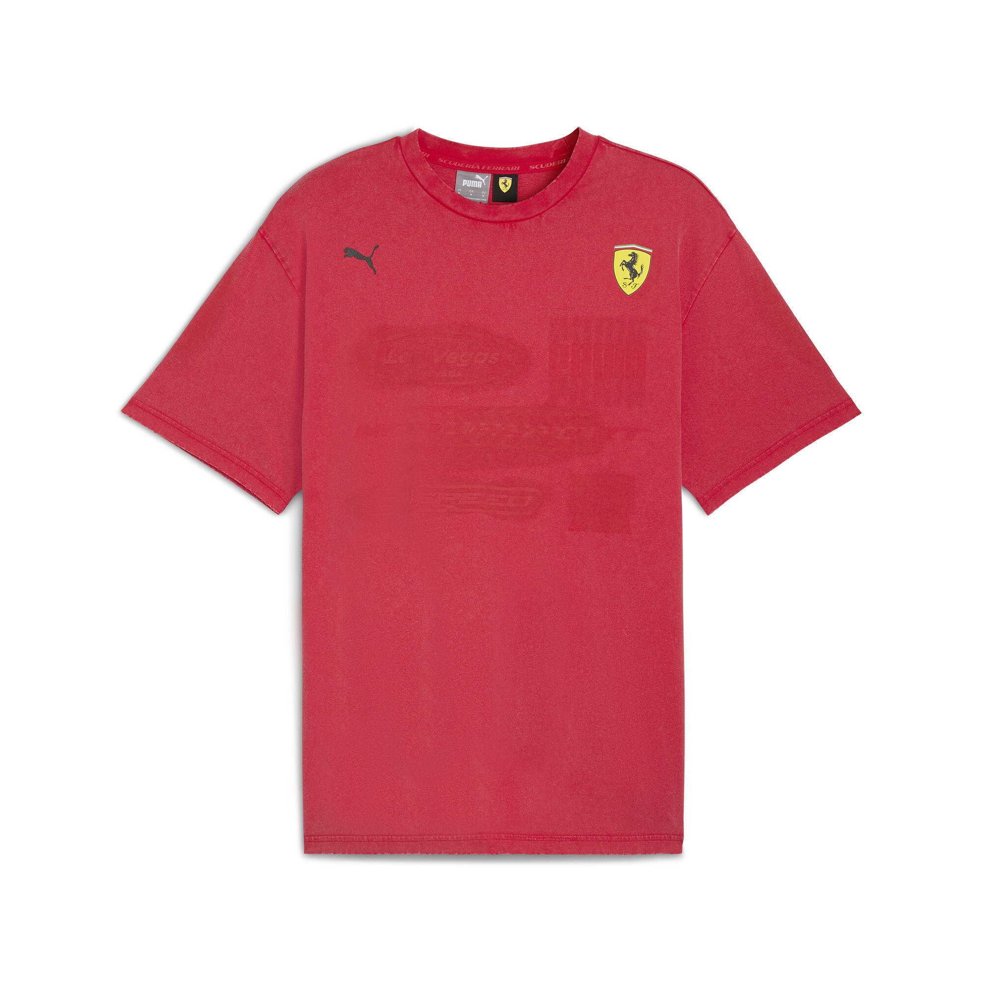 Thumbnail - Puma Scuderia Ferrari Desert Sun T-Shirt Herren | Mit Print | Rosso Corsa | Größe: L