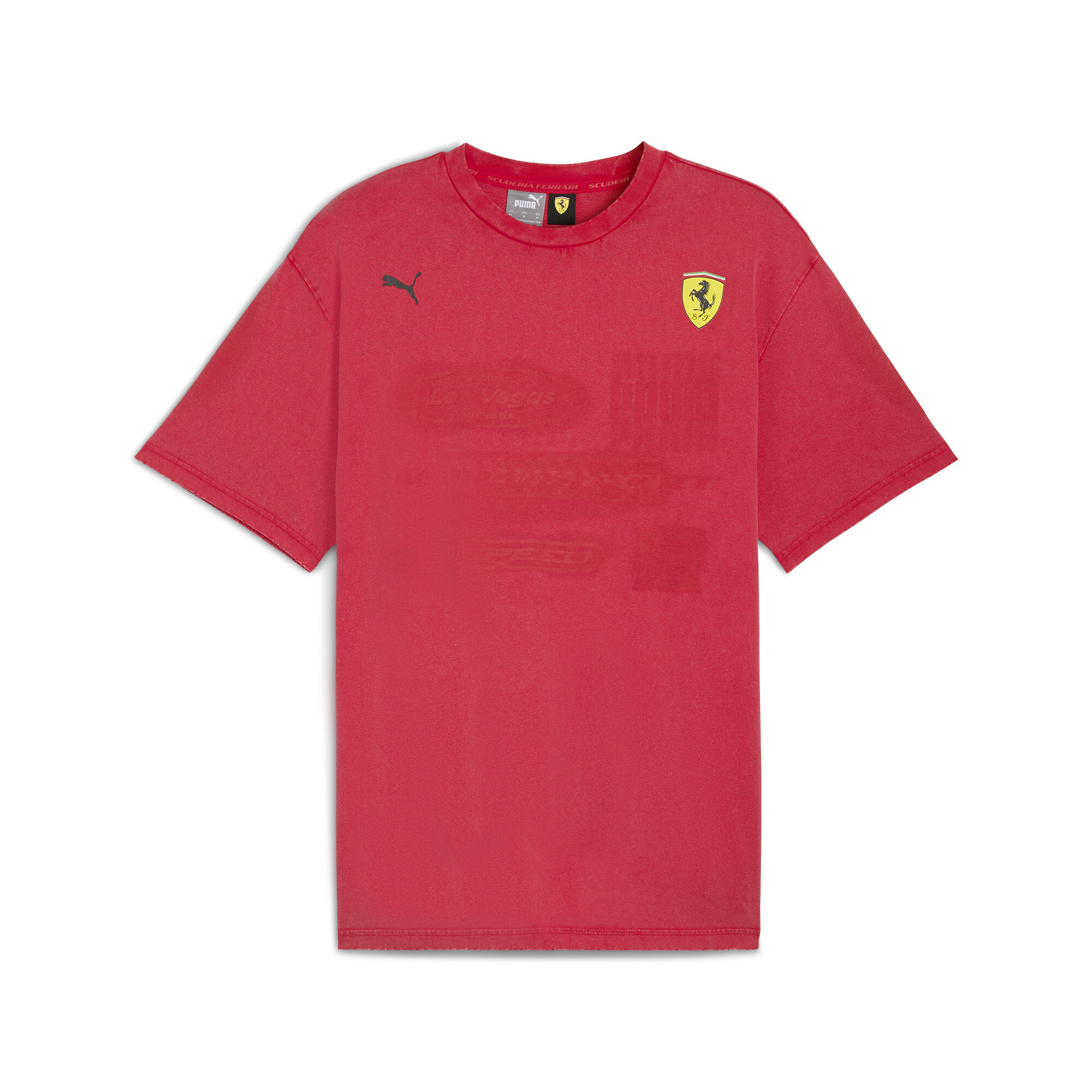 Men's Puma Scuderia Ferrari Desert Sun T-Shirt, Red, Size XXL, Clothing