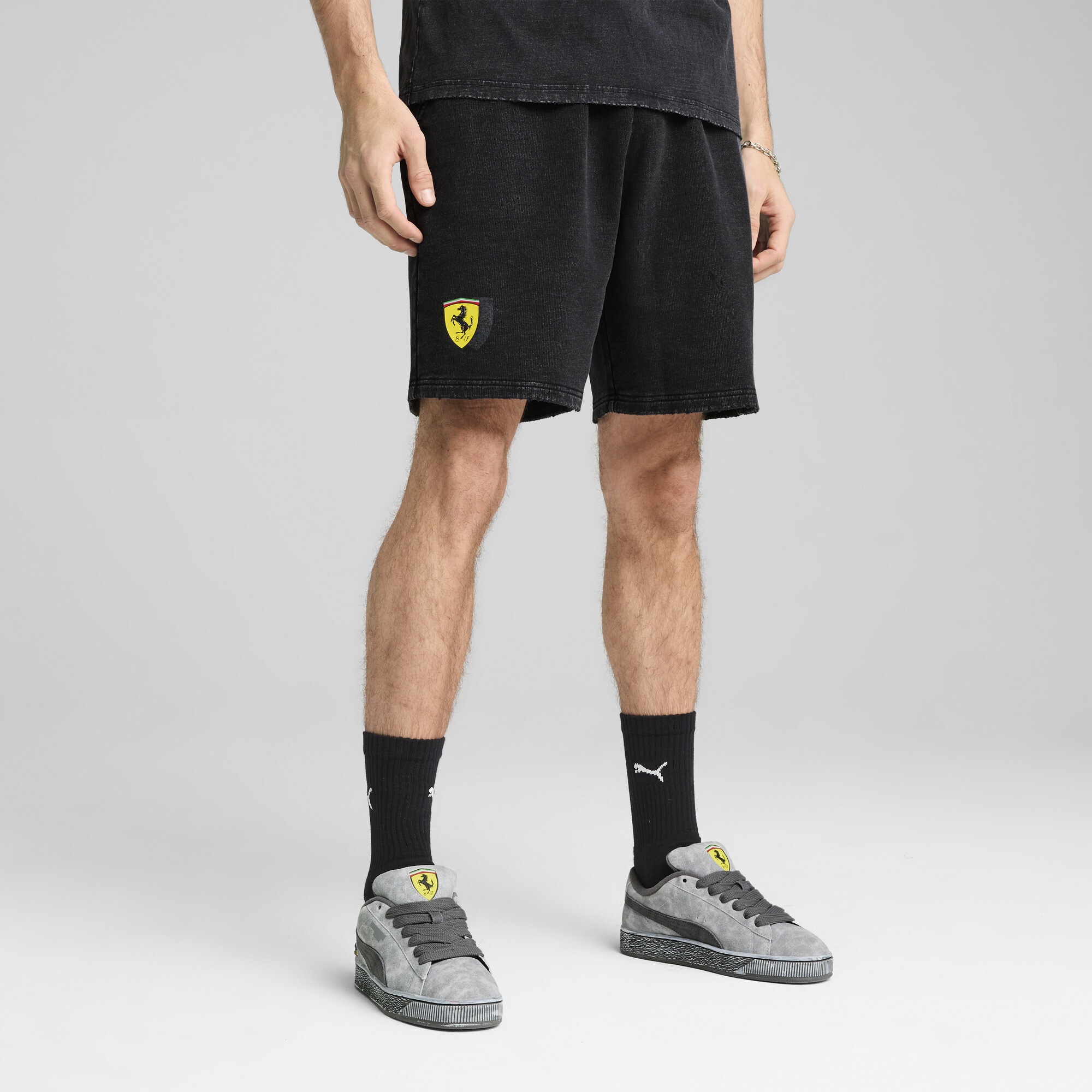 Puma Scuderia Ferrari Desert Sun Shorts Herren | Mit Print | Black | Größe: M