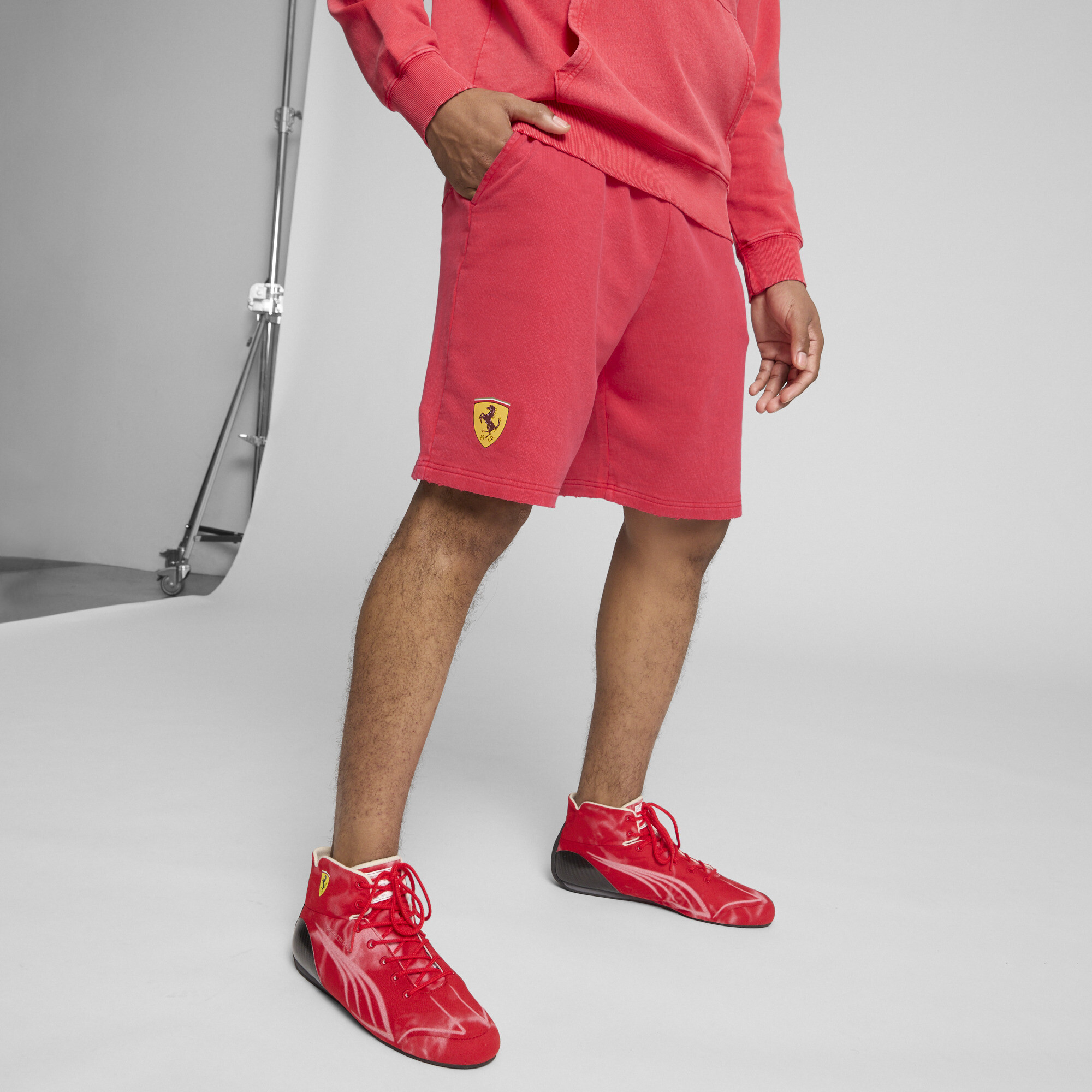 PUMA Scuderia Ferrari Desert Sun Men's Motorsport Shorts - Picture 9 of 17