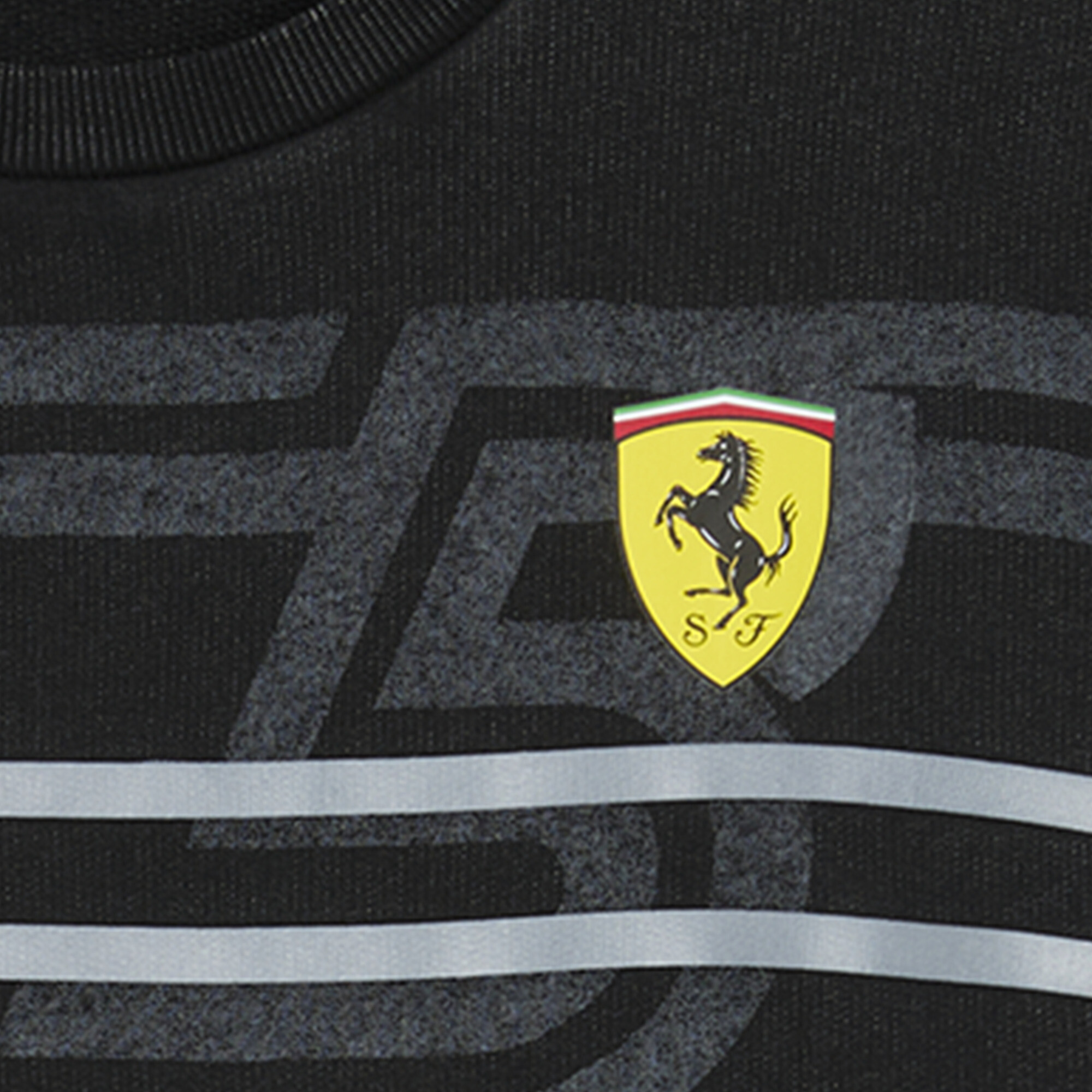 PUMA Scuderia Ferrari Desert Sun trui met ronde hals voor Heren, Zwart