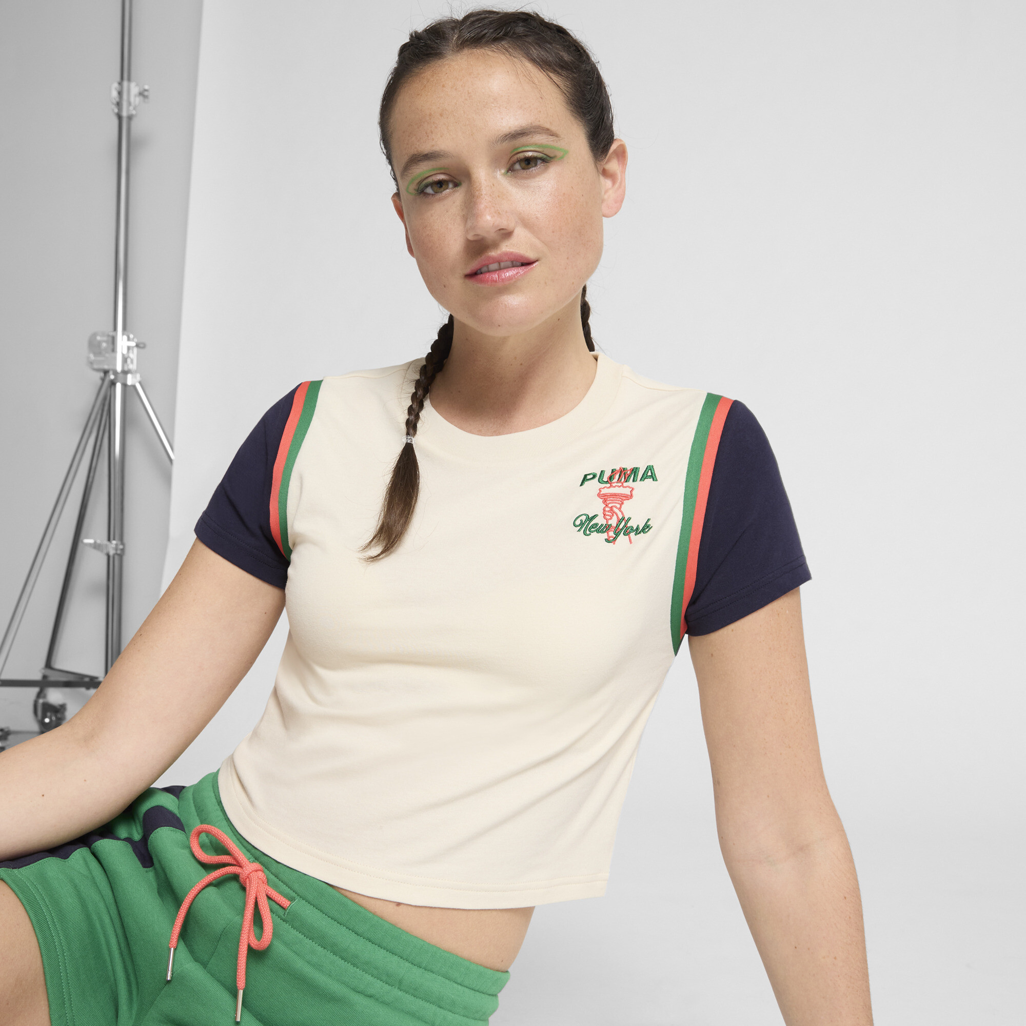 Puma Wardrobe Ess Baby Women's T-shirt In White