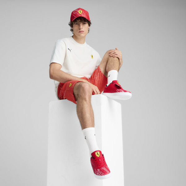 Scuderia Ferrari HP Race Color Splash Graphic Tee Men, PUMA White, large-MEX