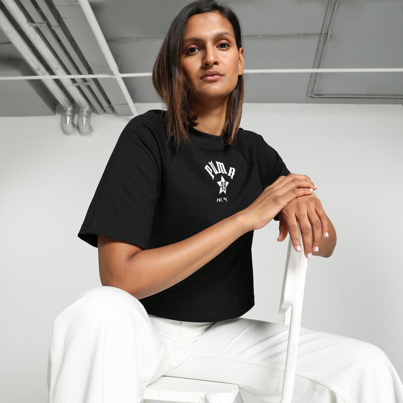 

Women's PUMA CLASSICS PLAY LOUD Relaxed Fit Tee