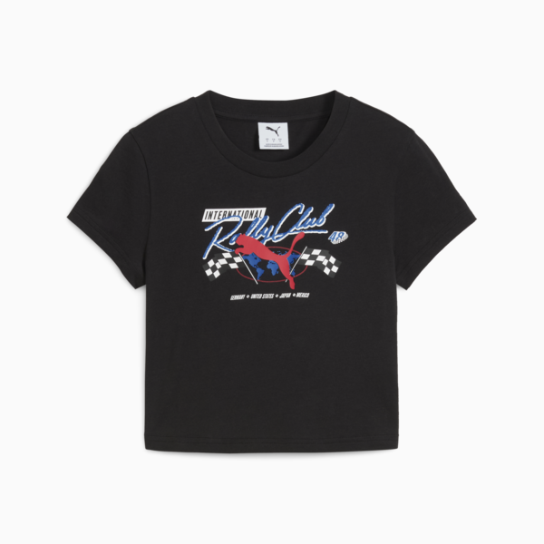 Remera baby tee GRAPHICS Moto para mujer, PUMA Black, large-ARG