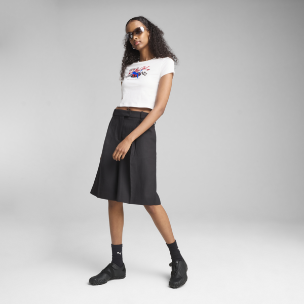 Remera baby tee GRAPHICS Moto para mujer, PUMA White, large-ARG