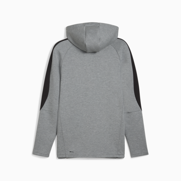 Campera con capucha Evostripe Core para hombre, Medium Gray Heather, large-ARG