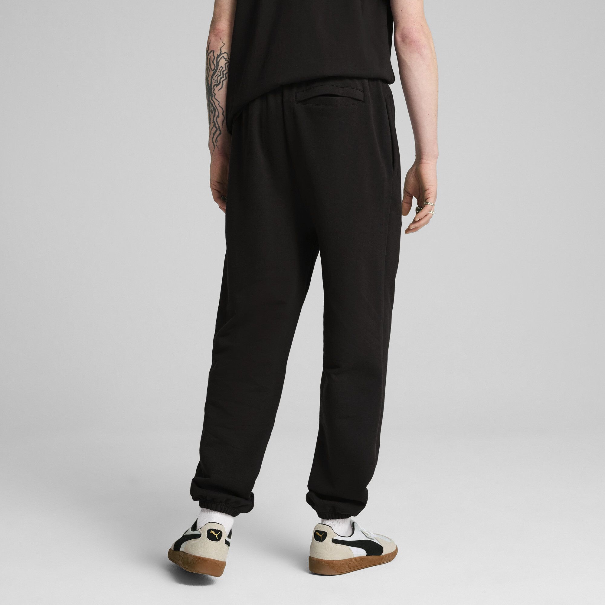 PUMA Wardrobe Essentials relaxte joggingbroek voor Heren, Zwart, Maat XS thumbnail 5