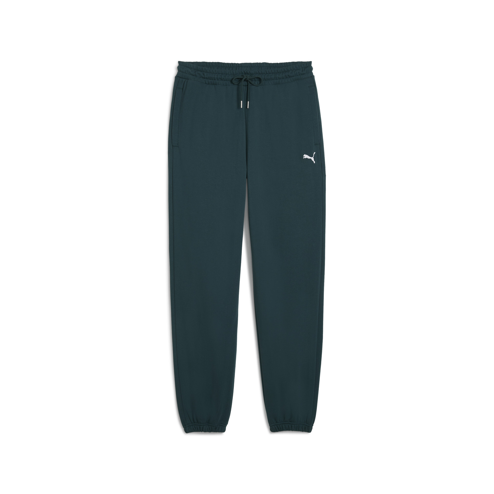 PUMA Wardrobe Essentials relaxte joggingbroek voor Heren, Groen, Maat XL thumbnail 3