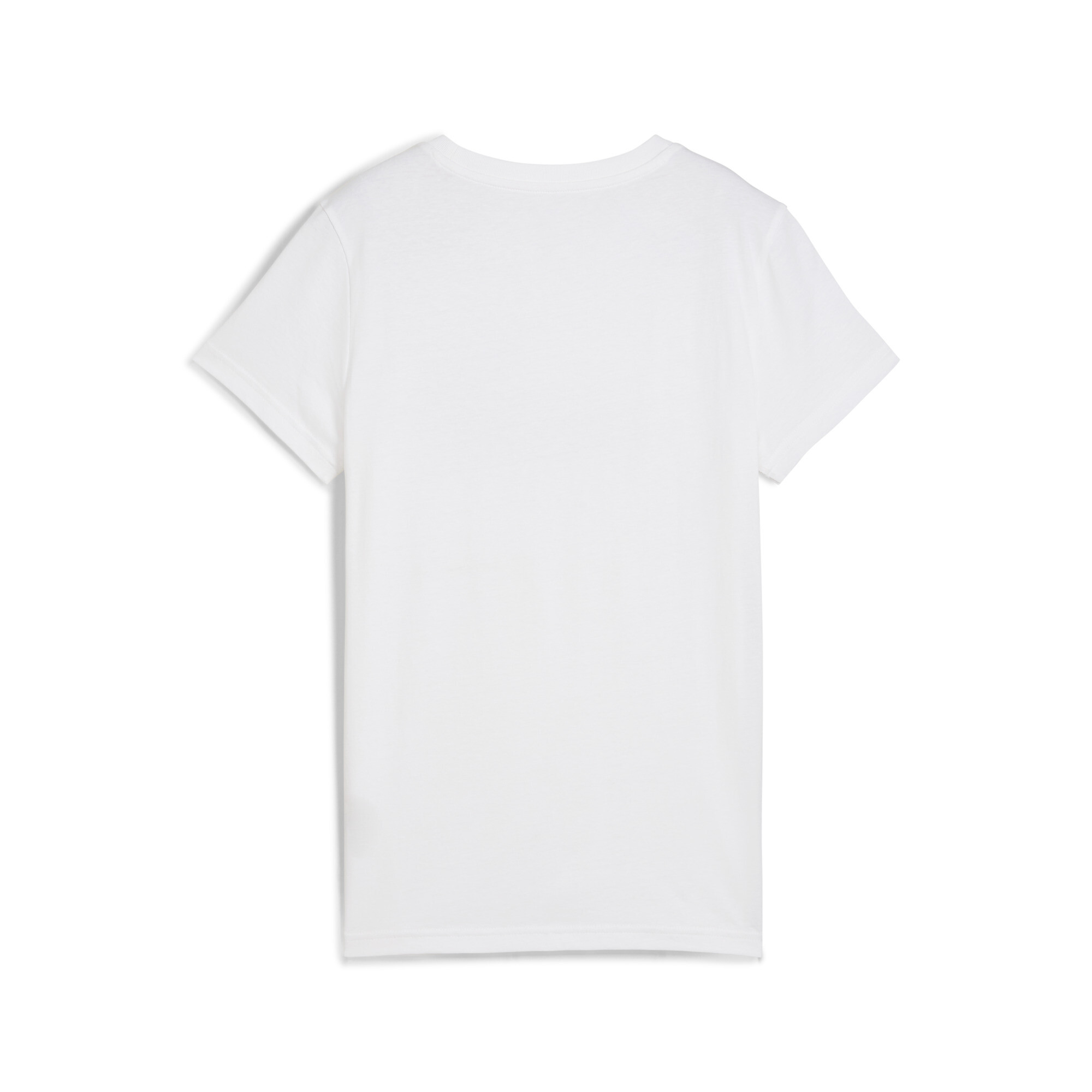 ESS METALLIC No. 1 Logo T-shirt voor Dames, Wit/Zilver, Maat L | PUMA