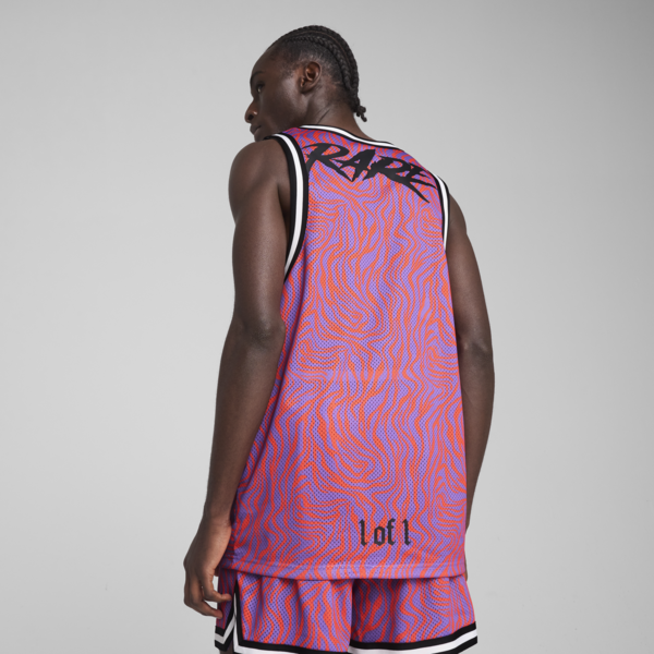 Camiseta de basket Melo x Neymar Jr para hombre, Soft Violet-AOP, large-ARG