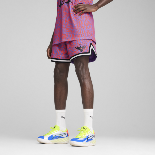 Shorts de basket Melo x Neymar Jr para hombre, Soft Violet-AOP, large-ARG