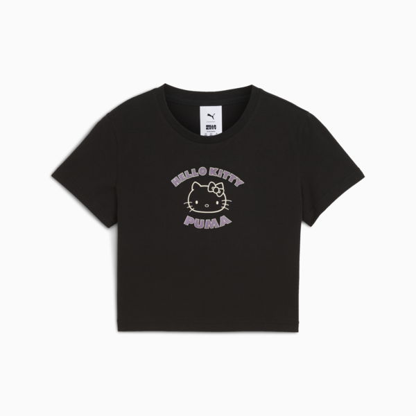 PUMA x HELLO KITTY AND FRIENDS Graphic Baby Tee Women, PUMA Black, large-ZAF