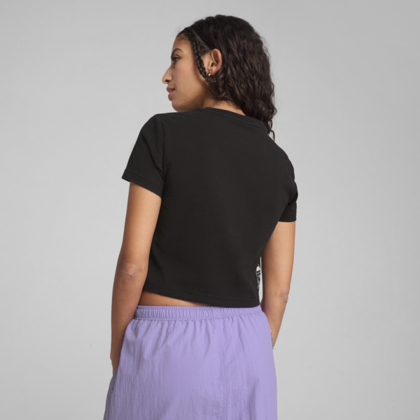 PUMA x HELLO KITTY AND FRIENDS Graphic Baby Tee Women, PUMA Black, large-ZAF