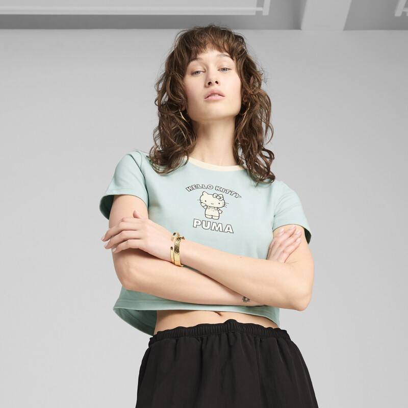 

Women's PUMA X HELLO KITTY AND FRIENDS Graphic Slim Fit Crop Tee