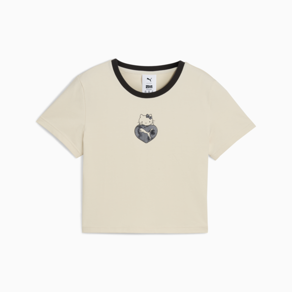Remera corta PUMA x HELLO KITTY para mujer, Alpine Snow, large-ARG