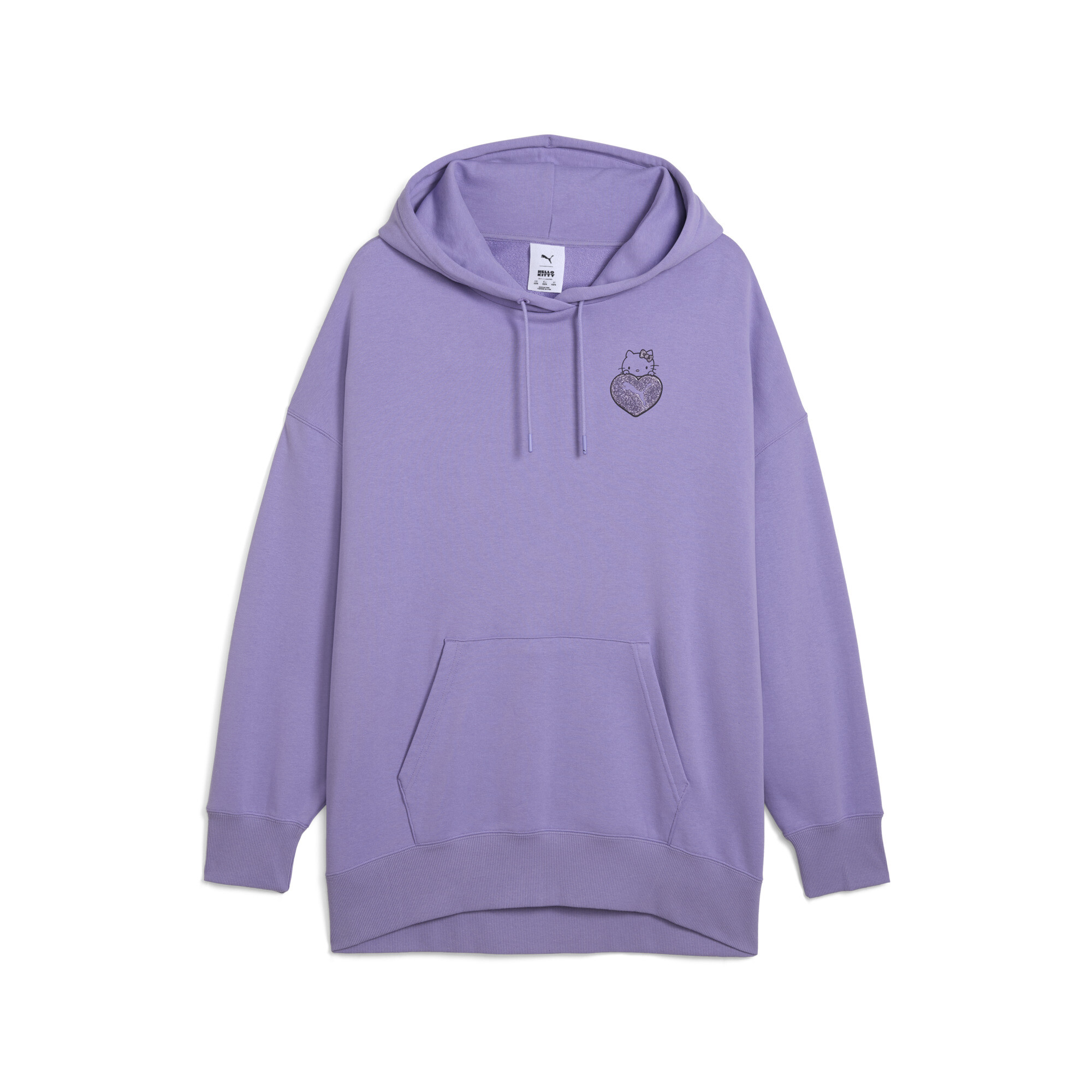 Puma X HELLO KITTY AND FRIENDS Graphic Oversized Hoodie Damen | Mit Print | Lavender Alert | Größe: XS