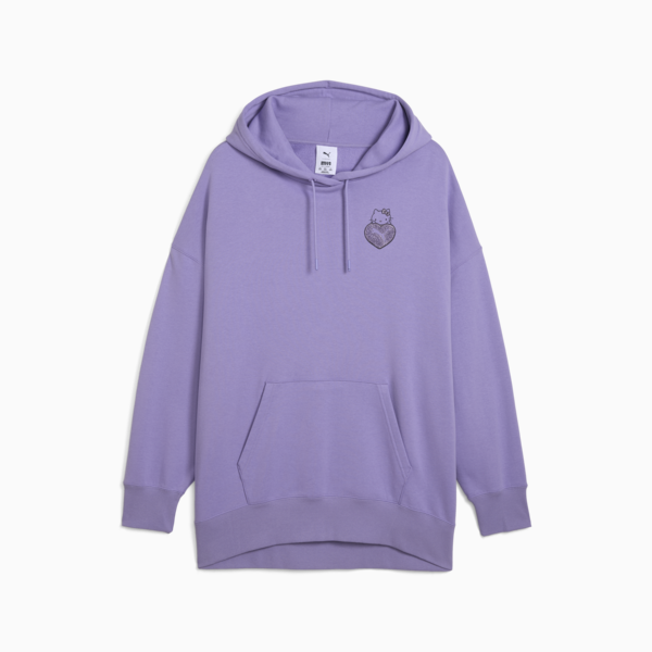 PUMA x HELLO KITTY AND FRIENDS Graphic Oversized Hoodie Women, Lavender Alert, large-ZAF