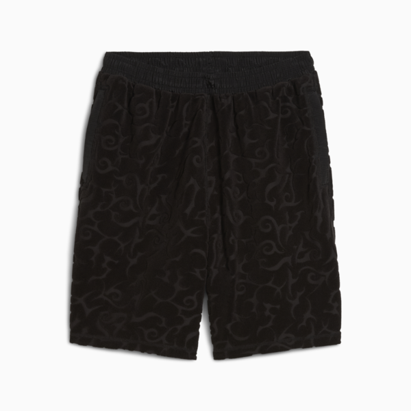 PUMA x ARIES Towelling Shorts Unisex, PUMA Black, large-ZAF