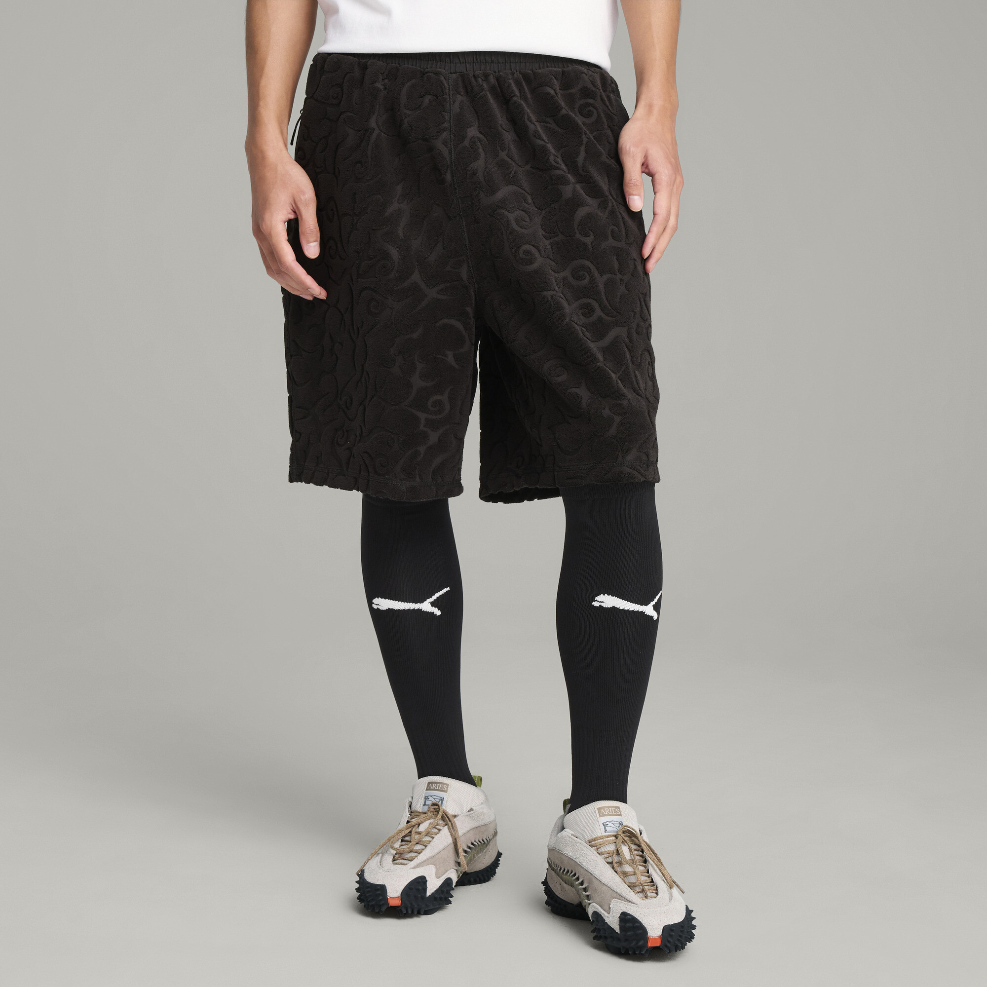 Puma X Aries Towelling Shorts Unisex
