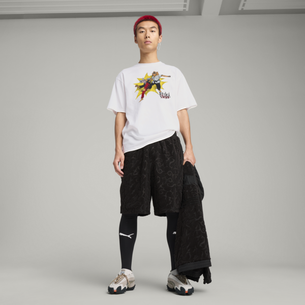 PUMA x ARIES Towelling Shorts Unisex, PUMA Black, large-ZAF