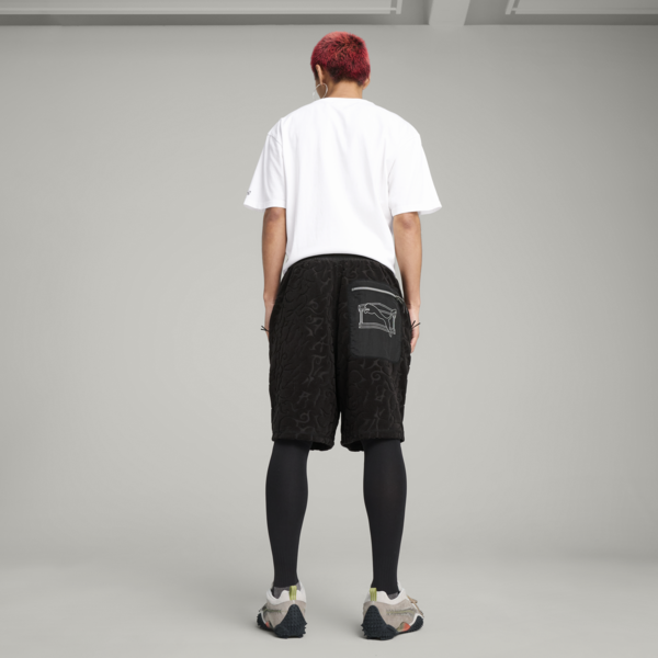 PUMA x ARIES Towelling Shorts Unisex, PUMA Black, large-ZAF