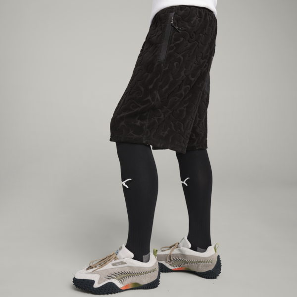 PUMA x ARIES Towelling Shorts Unisex, PUMA Black, large-ZAF