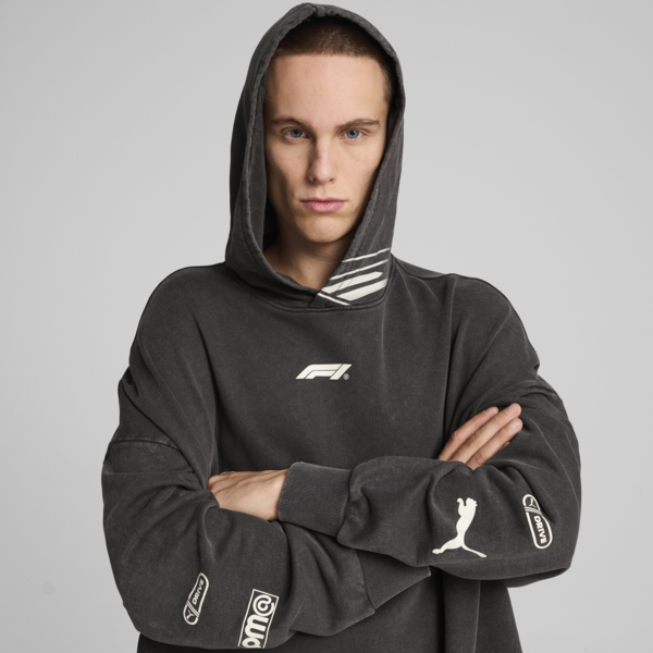 Buzo con capucha F1® para hombre, PUMA Black, large-ARG