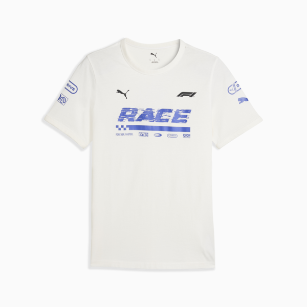 F1® Graphic Ringer Tee Men, PUMA White, large-ZAF
